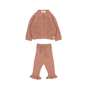 6415/16-GIRLY CARDIGAN/LEGGING SET-ROSE DAWN