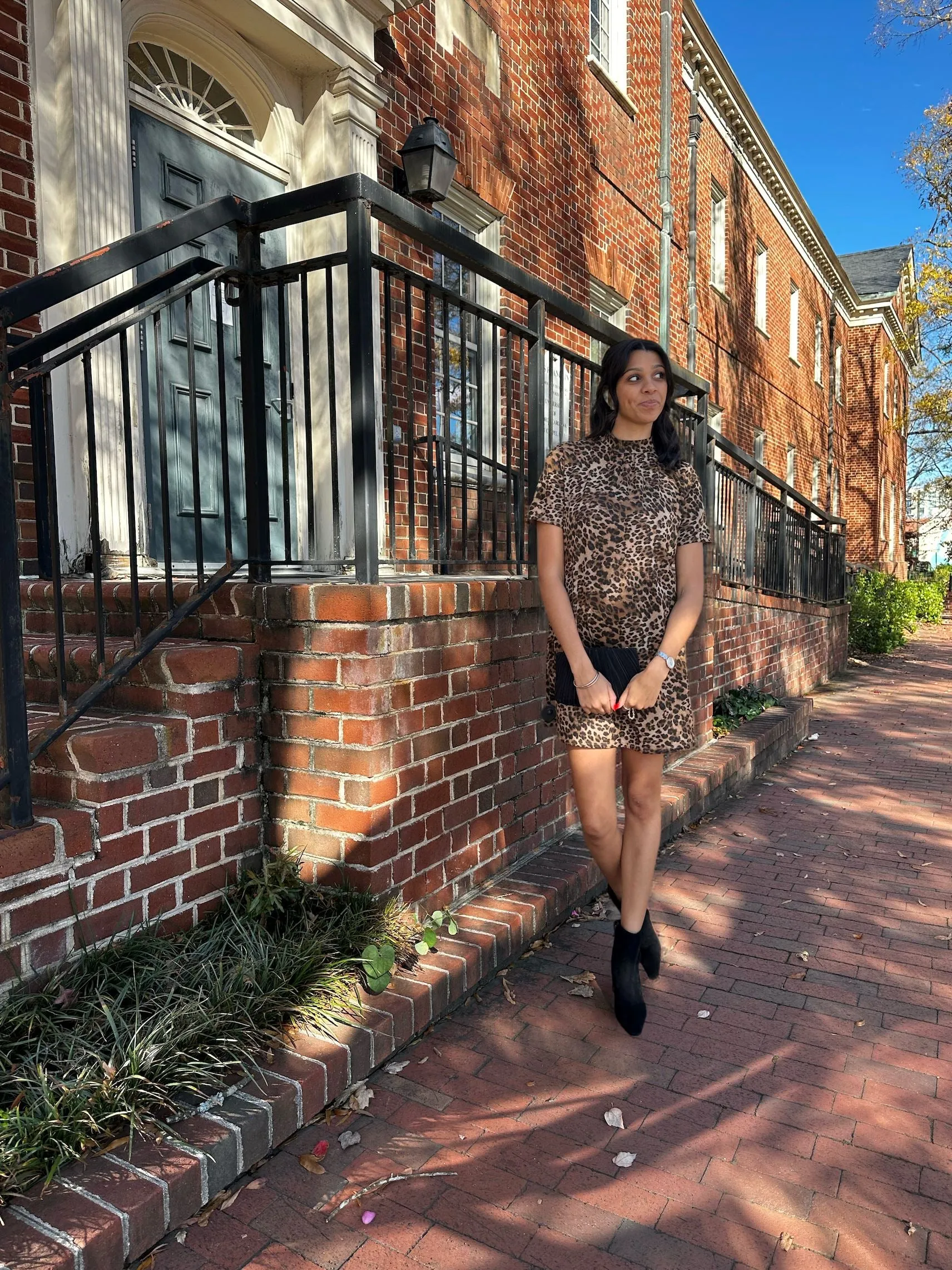 Abby Leopard Dress