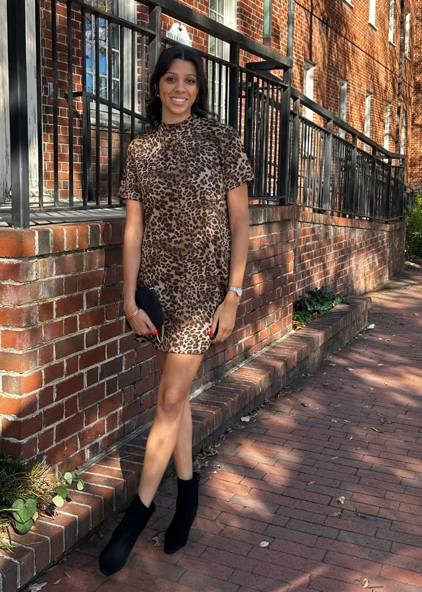 Abby Leopard Dress