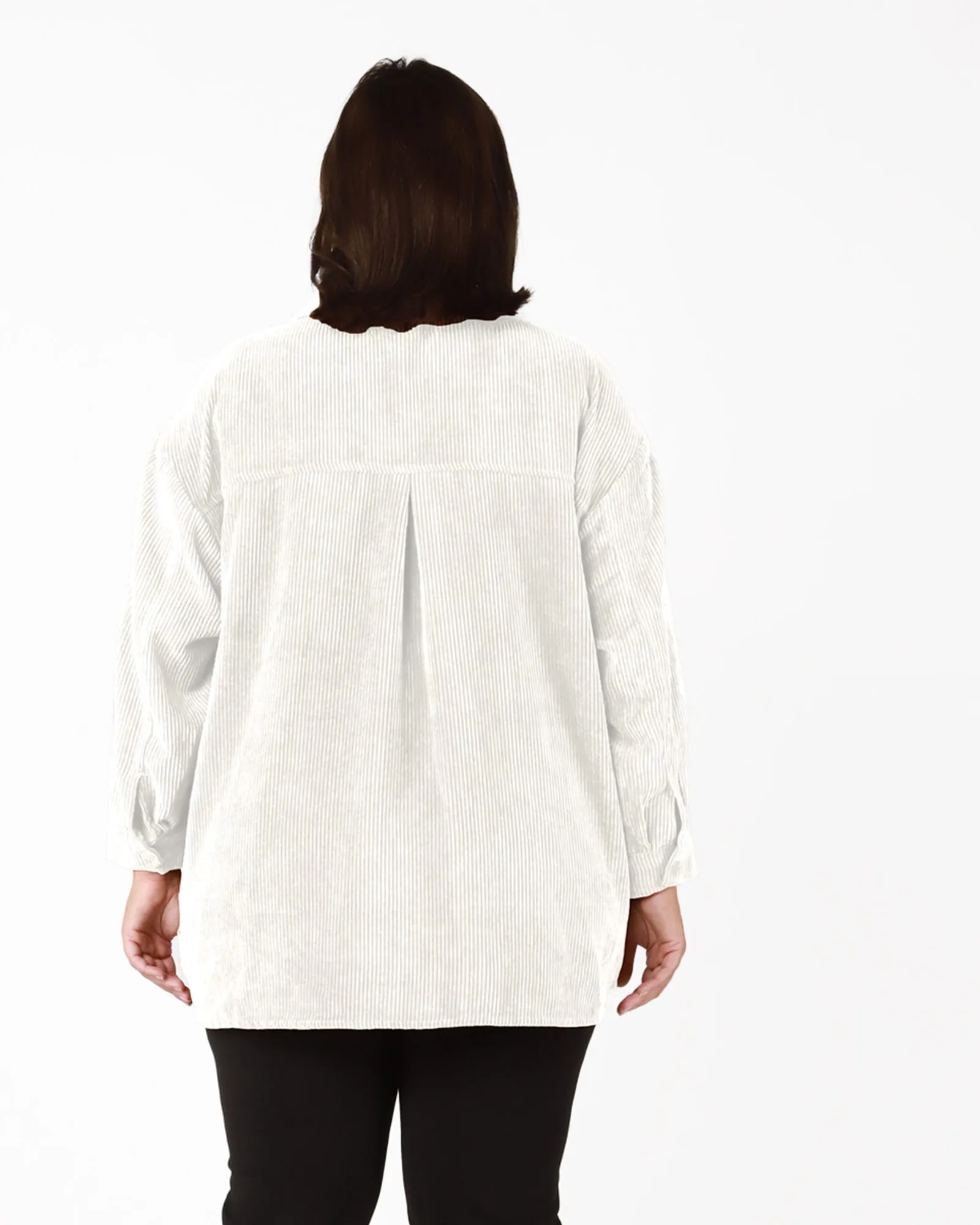 Amaris Corduroy Shacket | Ivory