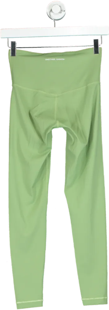 Another Version Green High-Waisted Leggings UK M