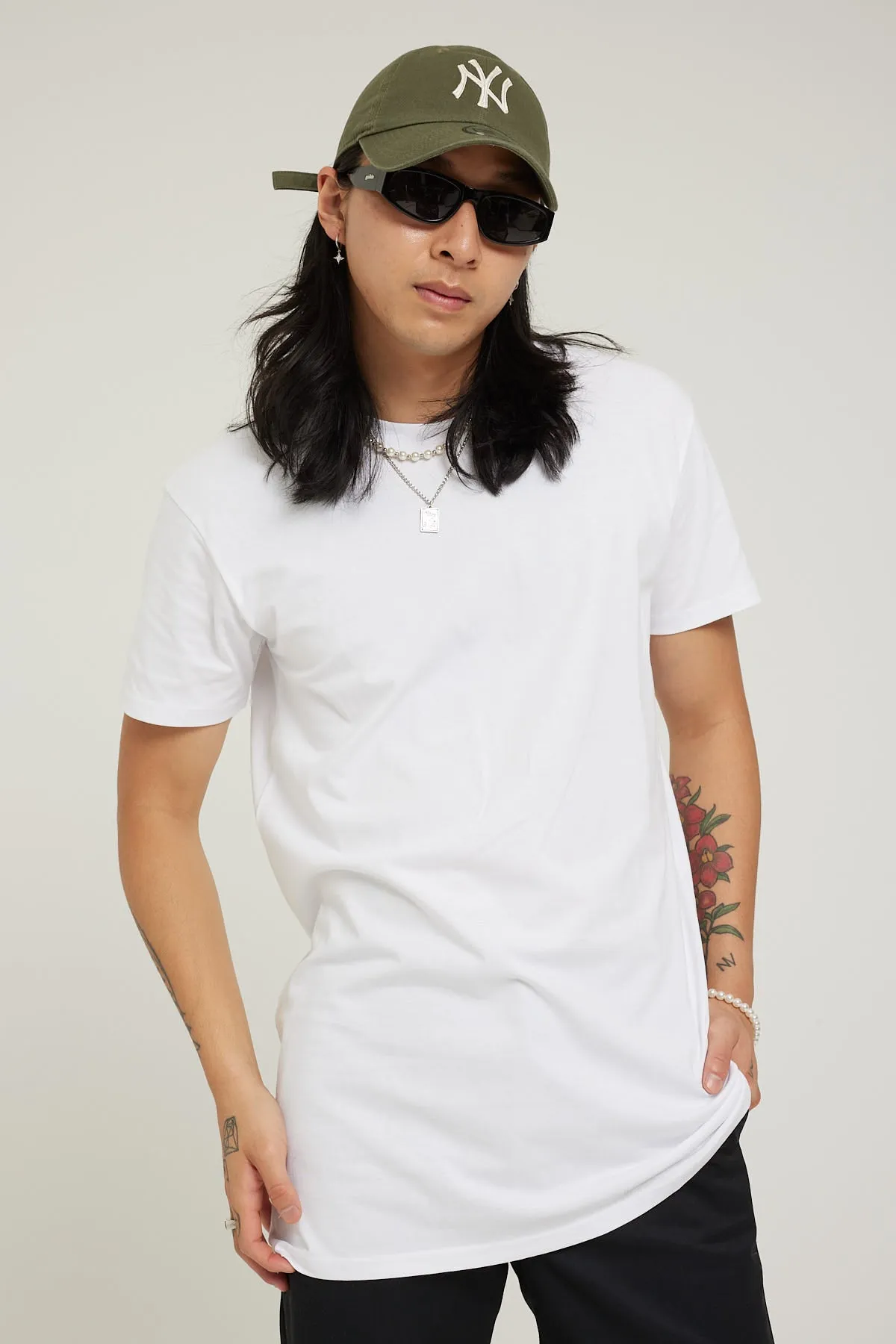 As Colour Tall Tee White