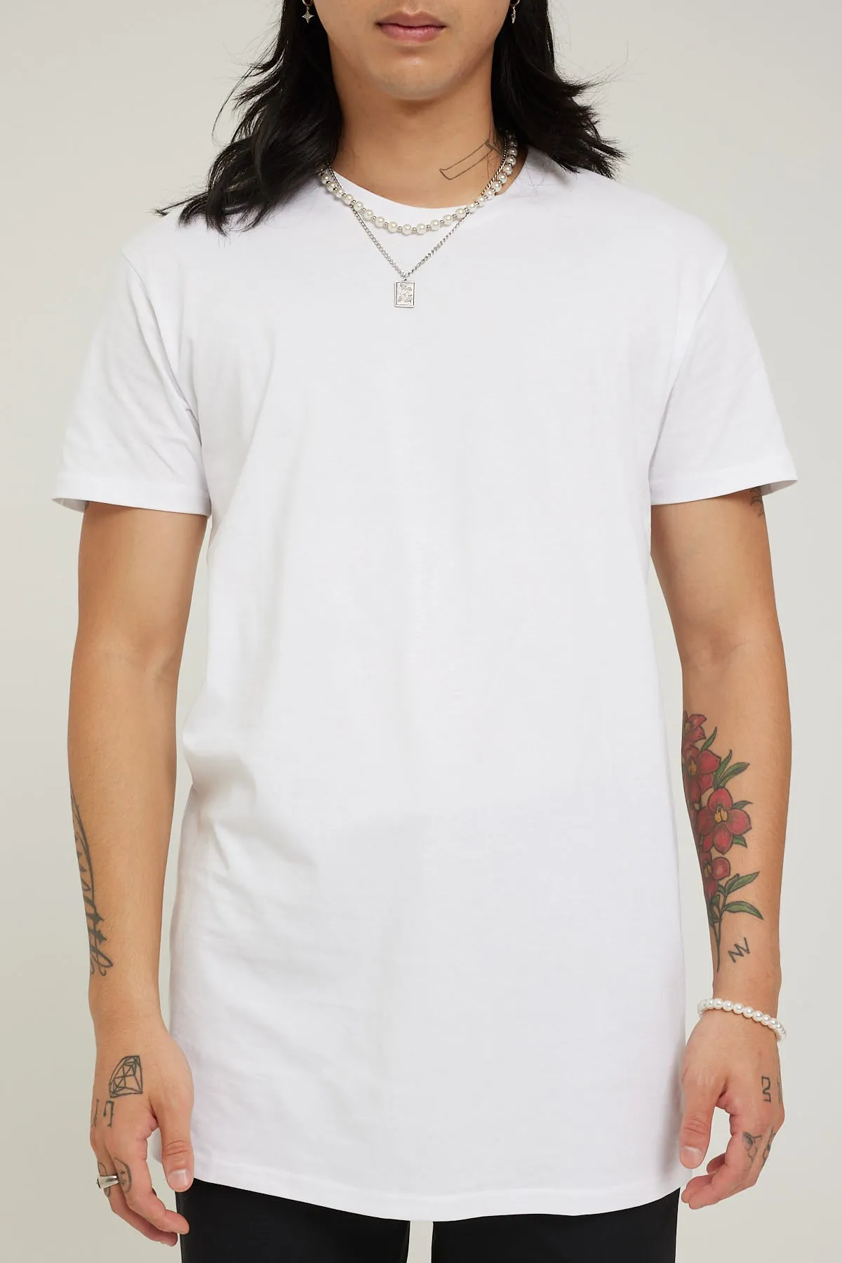 As Colour Tall Tee White