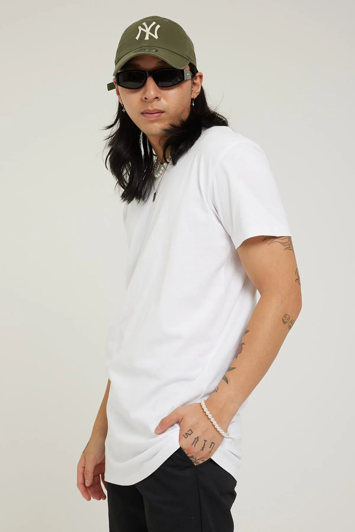 As Colour Tall Tee White