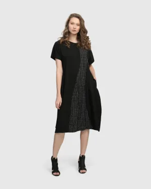 Athena Relaxed Cocoon Dress, Net