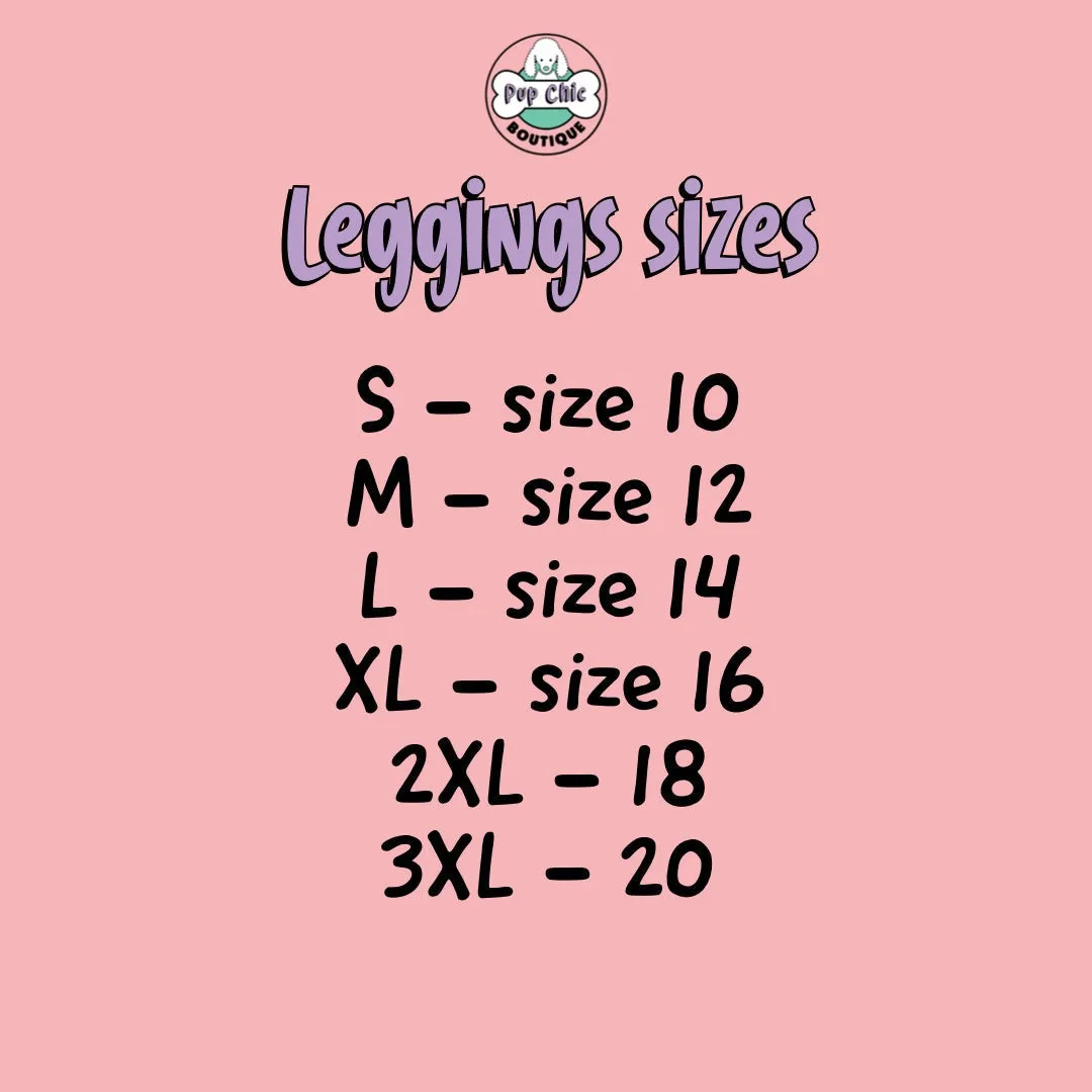 Autumn Wonderland matching leggings - dog walking leggings