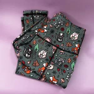Autumn Wonderland matching leggings - dog walking leggings