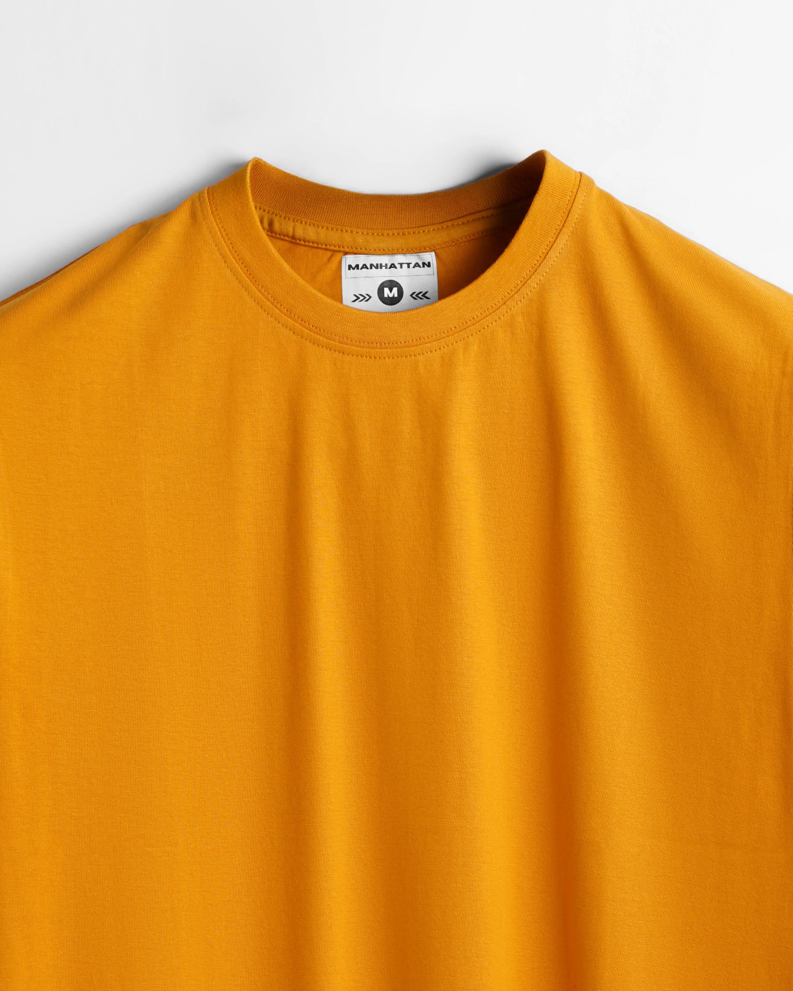 Basic Regular Fit T Shirts Unisex Golden Mustard