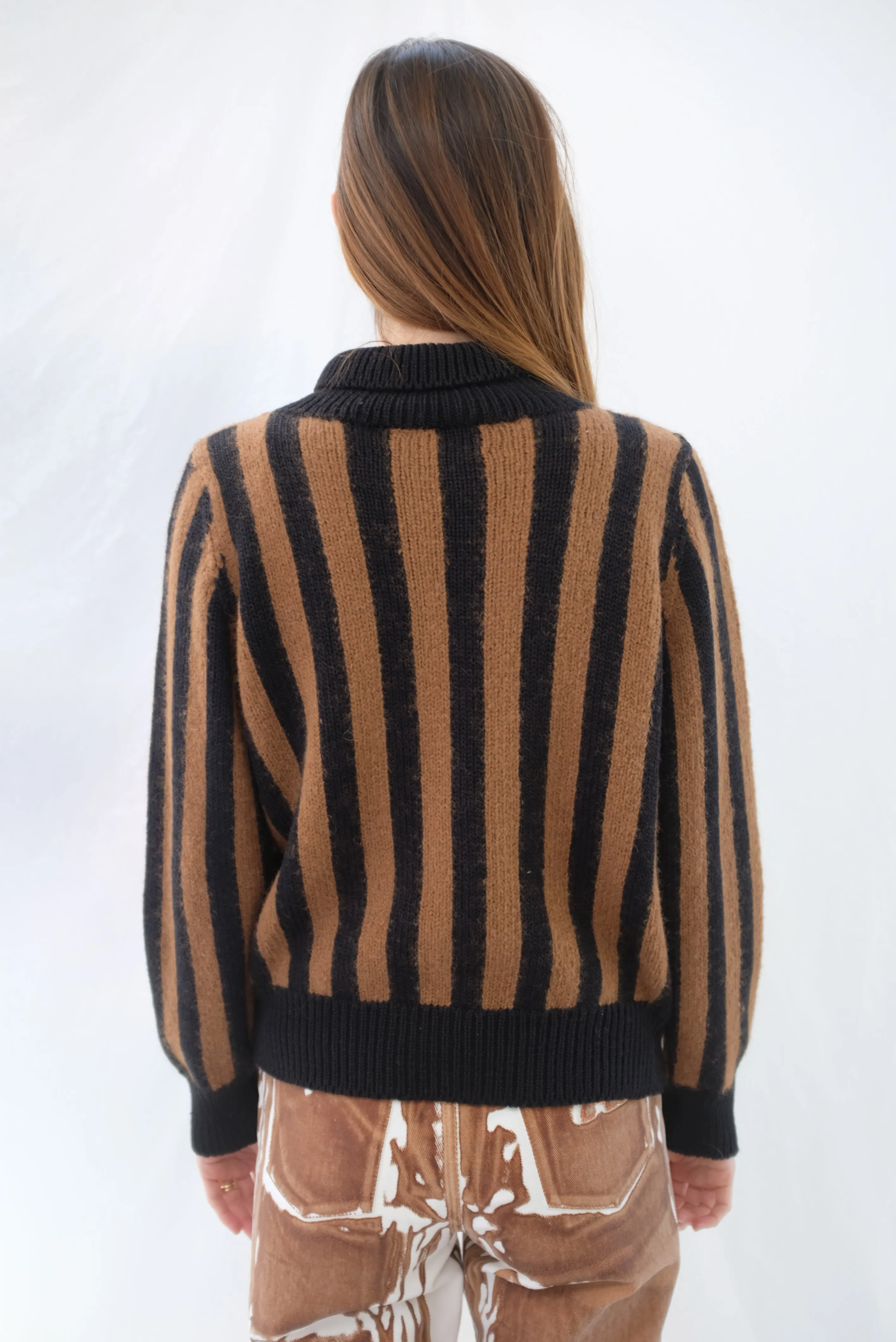 Beklina Knit Bomber Jacket Cocoa/Black