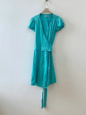 Calypso | Turqouise Wrap Dress (Vintage)