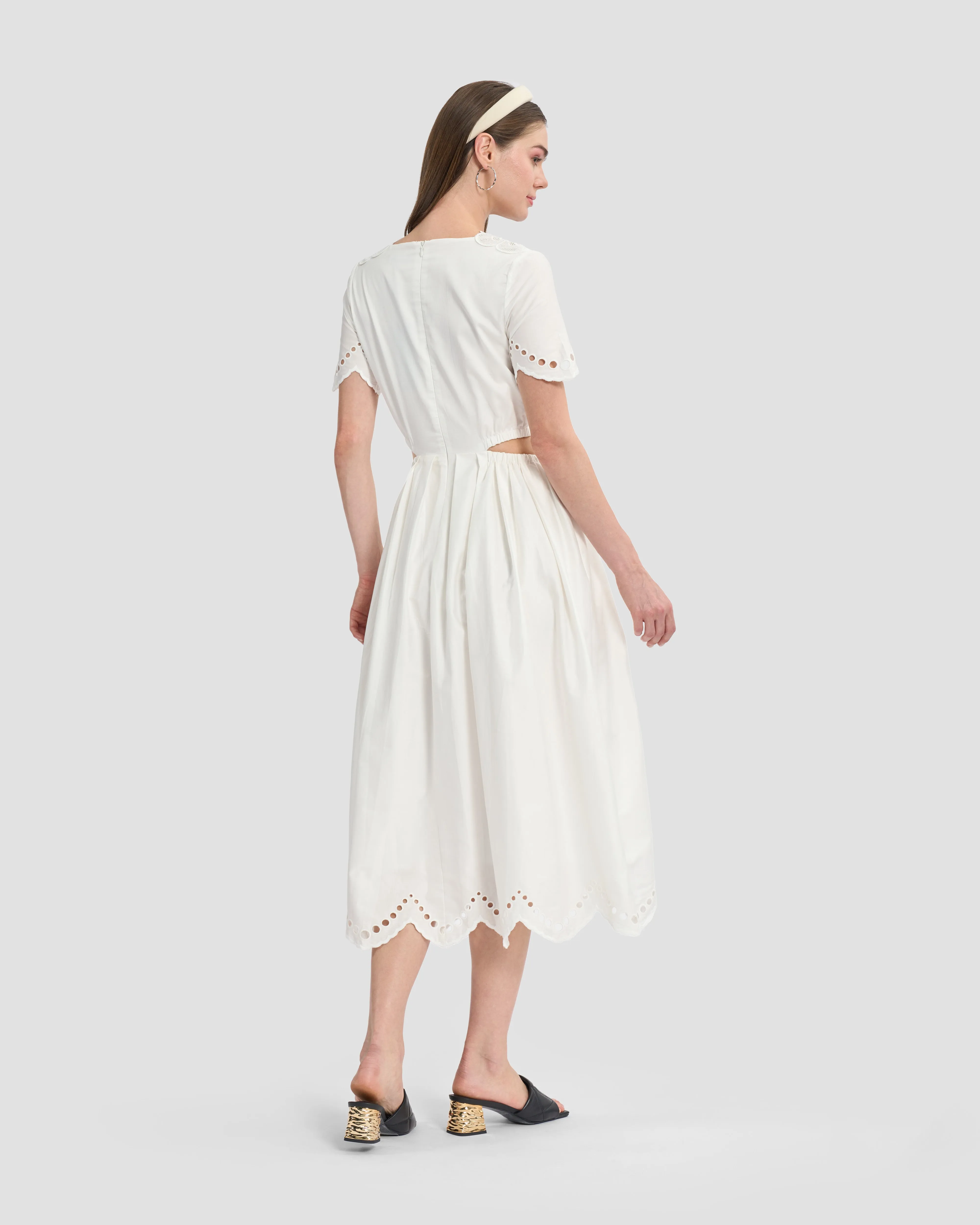 Cut-Out Sides Midi Dress