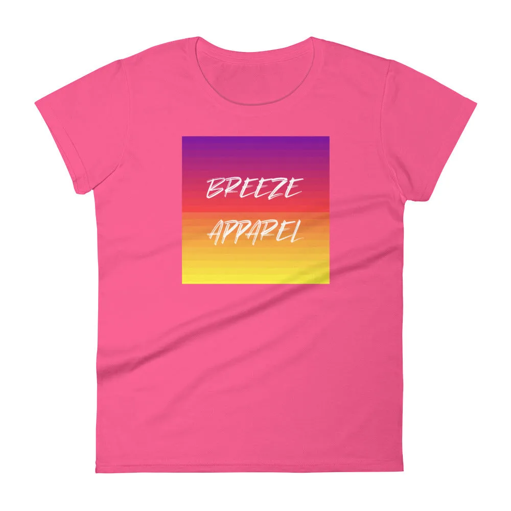 'Desert Sunset' women's short-sleeved shirt