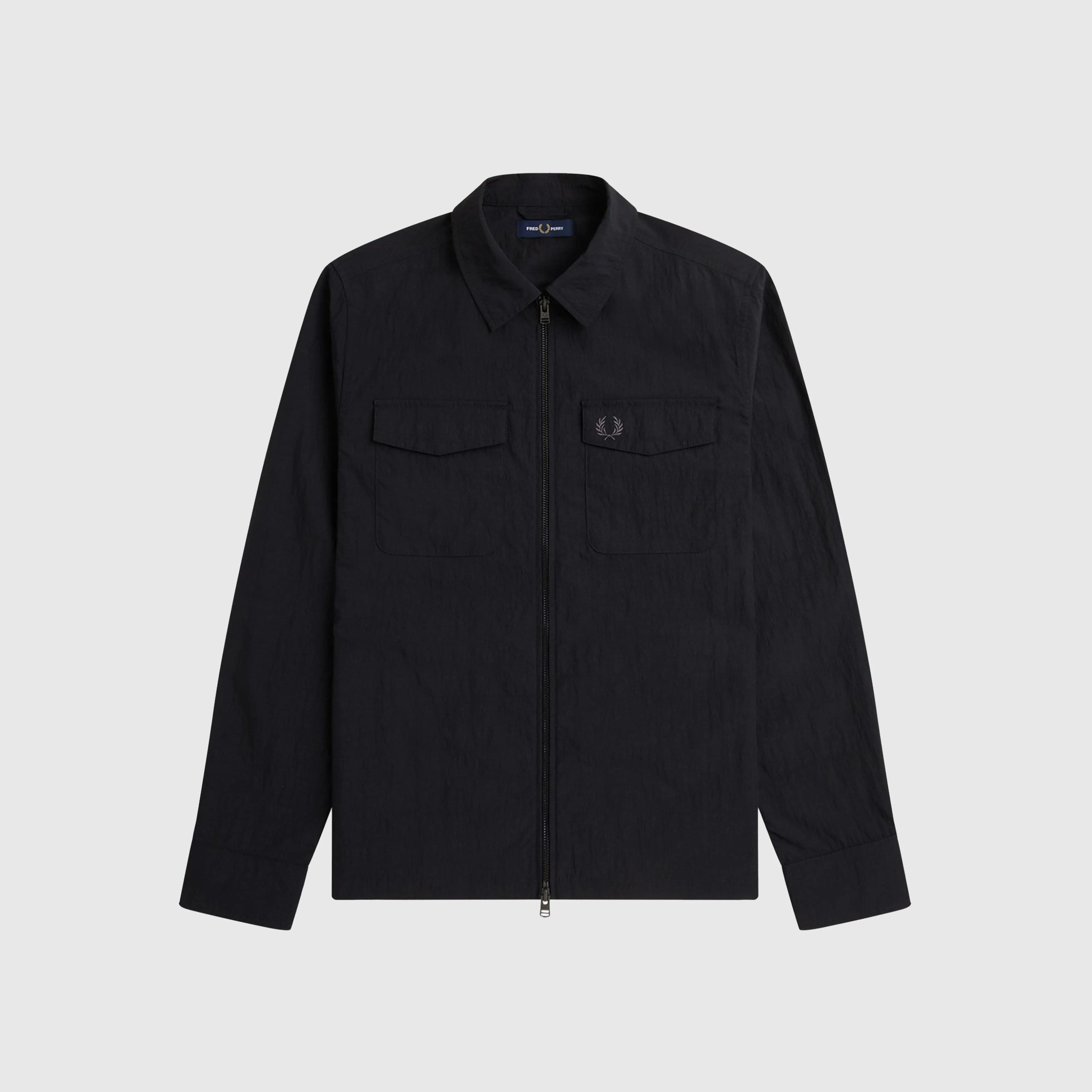 Fred Perry Pocket Overshirt - Black