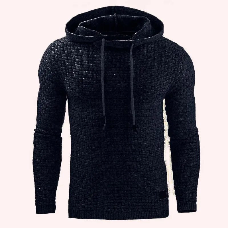 Heren Gebreide Hoodie – Warme Wintertrui, Stijlvolle & Comfortabele Pasvorm
