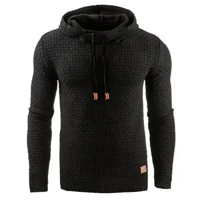 Heren Gebreide Hoodie – Warme Wintertrui, Stijlvolle & Comfortabele Pasvorm