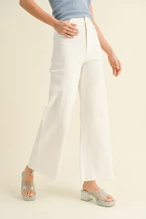 High Rise Straight Wide Leg Pants