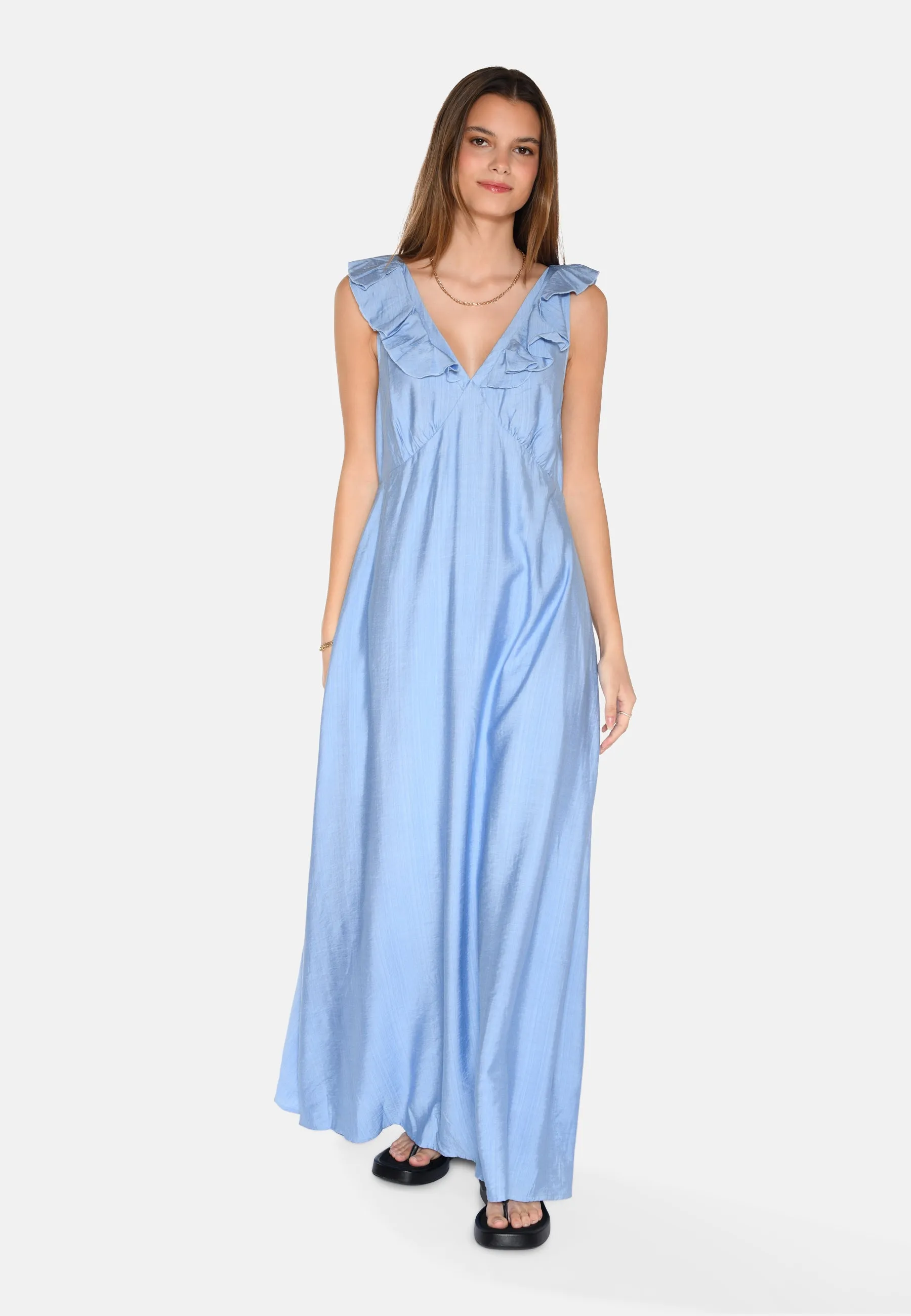 Leanna maxi dress 4237 - Blue Bell