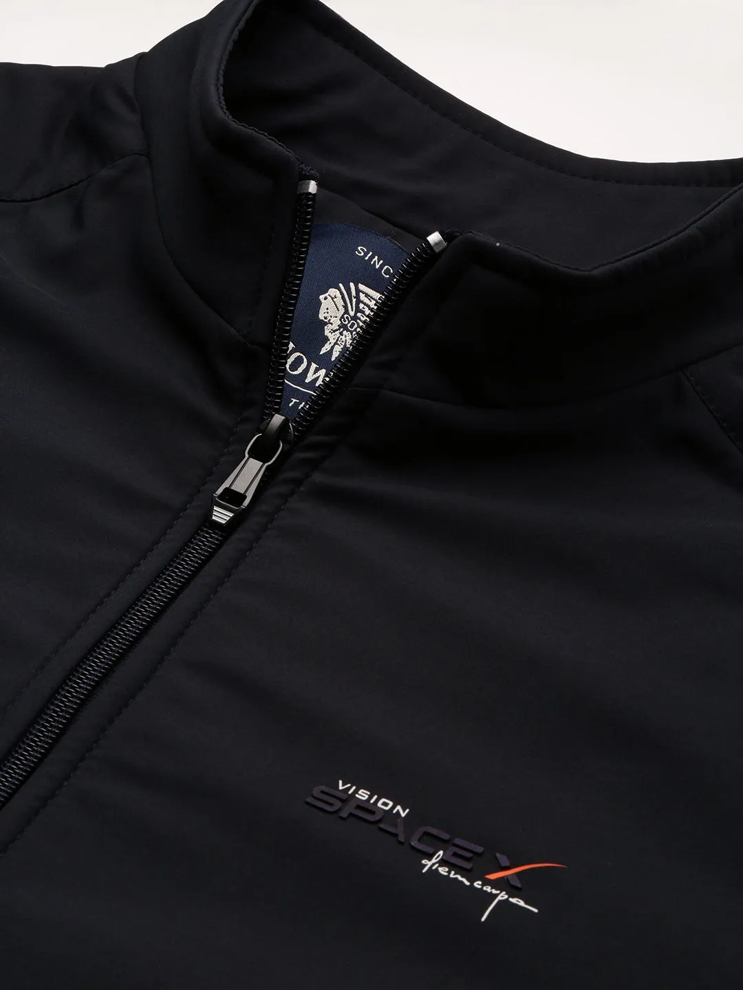 Men Navy Blue Windcheater Rapid-Dry Bomber Jacket