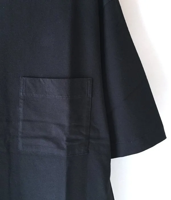 MHL./GARMENT DYE BASIC JERSEY SS T-SHIRTS (BLACK)