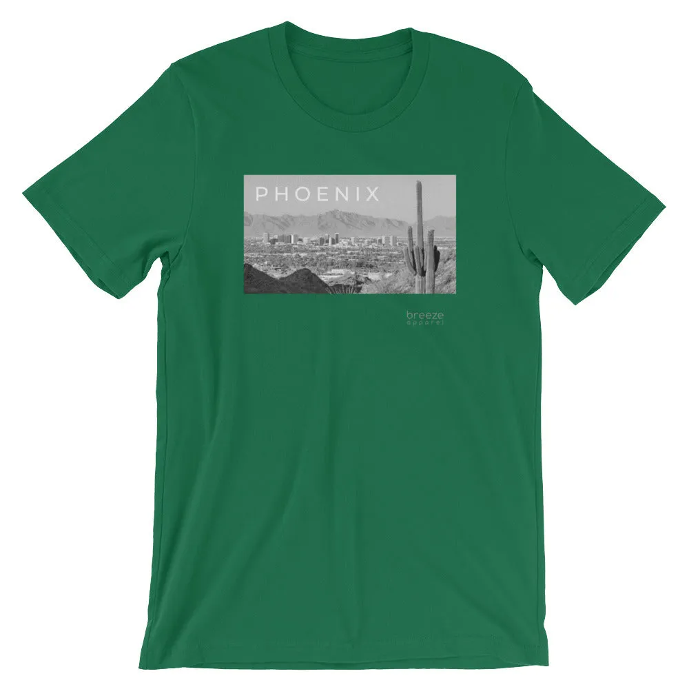 'Phoenix, Arizona' unisex short-sleeved shirt (19 colors)