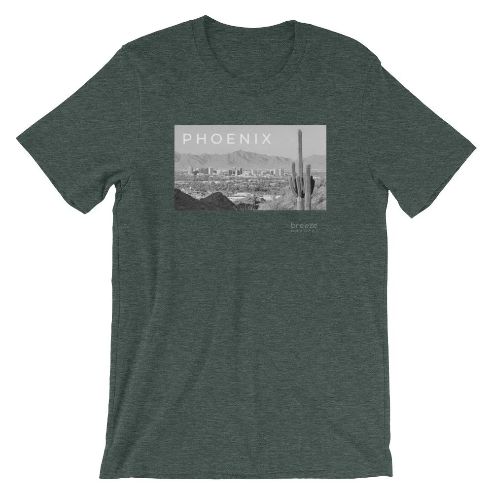 'Phoenix, Arizona' unisex short-sleeved shirt (19 colors)