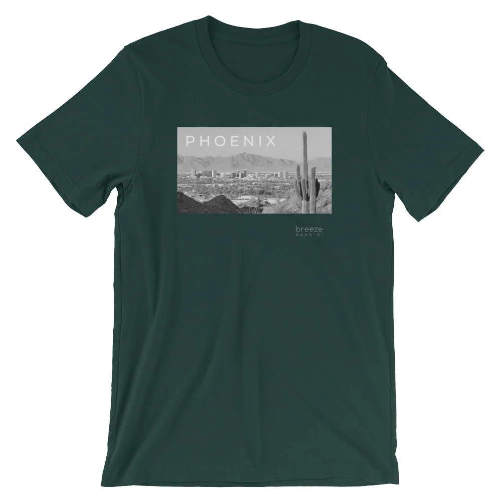 'Phoenix, Arizona' unisex short-sleeved shirt (19 colors)
