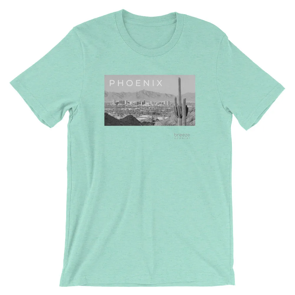 'Phoenix, Arizona' unisex short-sleeved shirt (19 colors)