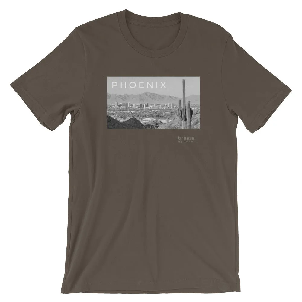 'Phoenix, Arizona' unisex short-sleeved shirt (19 colors)