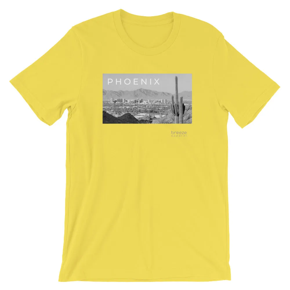 'Phoenix, Arizona' unisex short-sleeved shirt (19 colors)