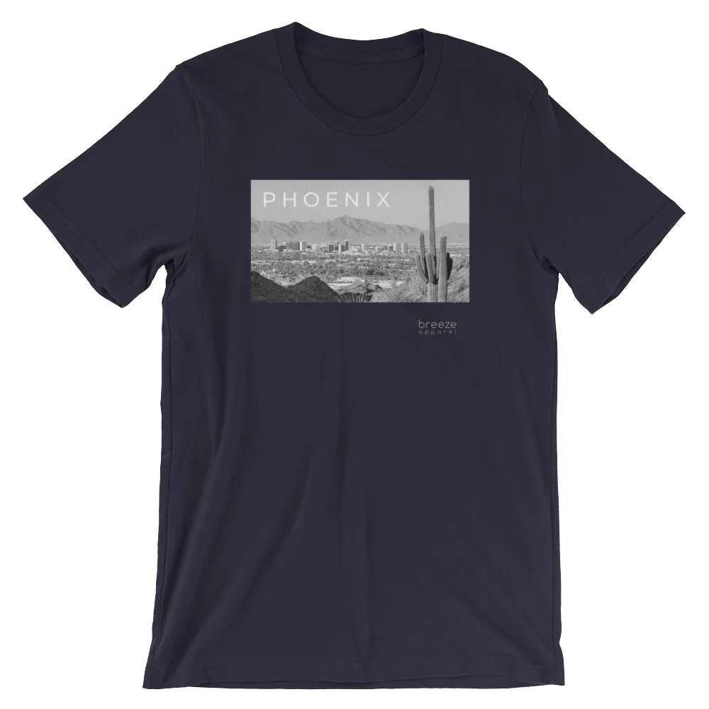 'Phoenix, Arizona' unisex short-sleeved shirt (19 colors)