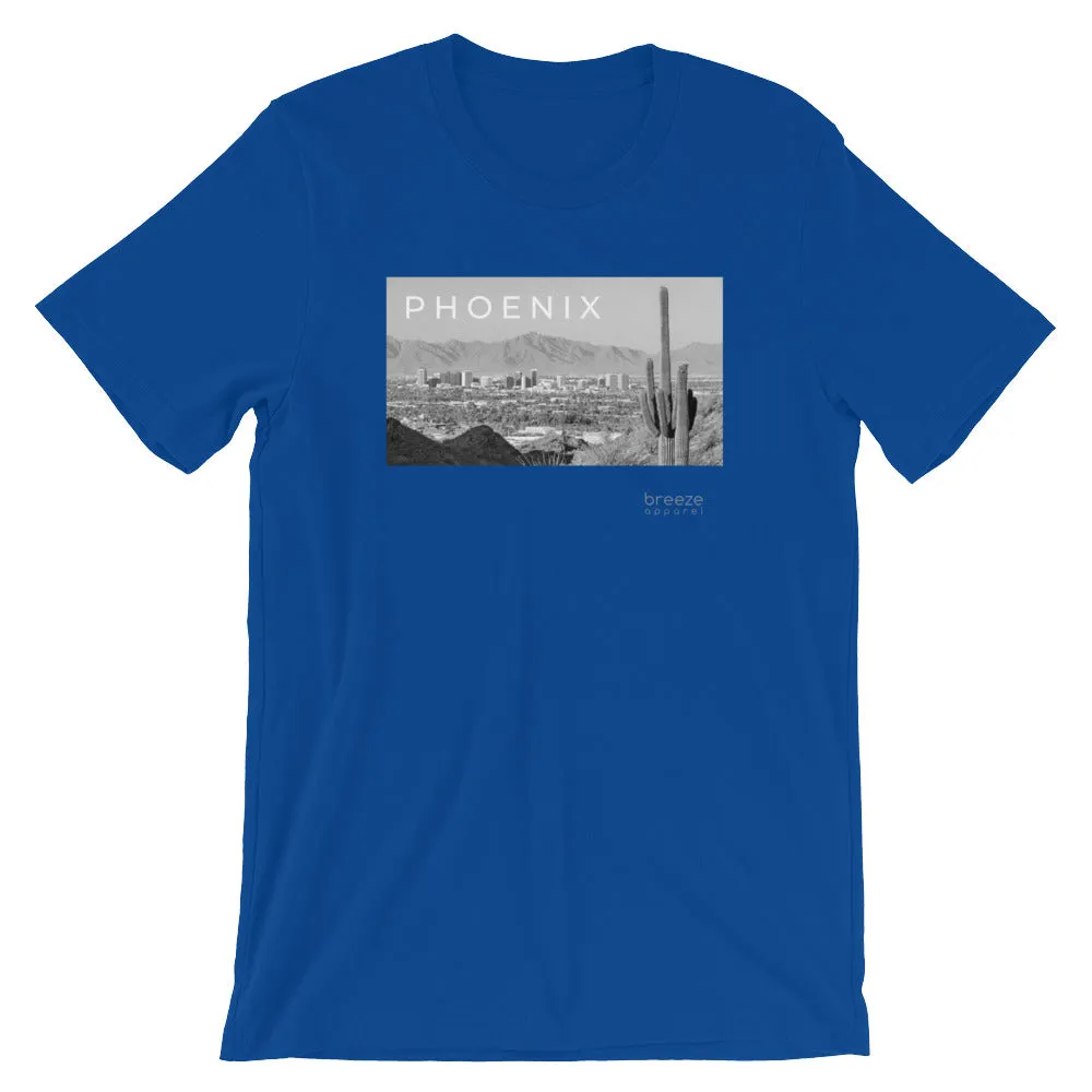 'Phoenix, Arizona' unisex short-sleeved shirt (19 colors)