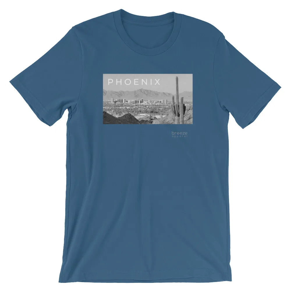 'Phoenix, Arizona' unisex short-sleeved shirt (19 colors)