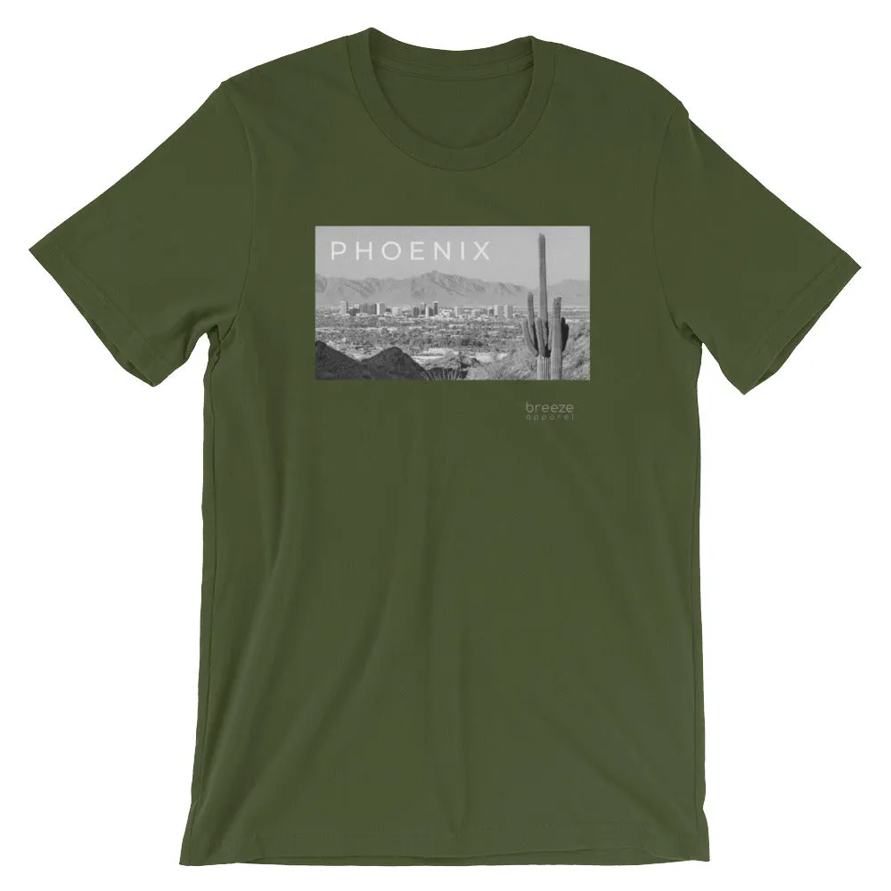 'Phoenix, Arizona' unisex short-sleeved shirt (19 colors)
