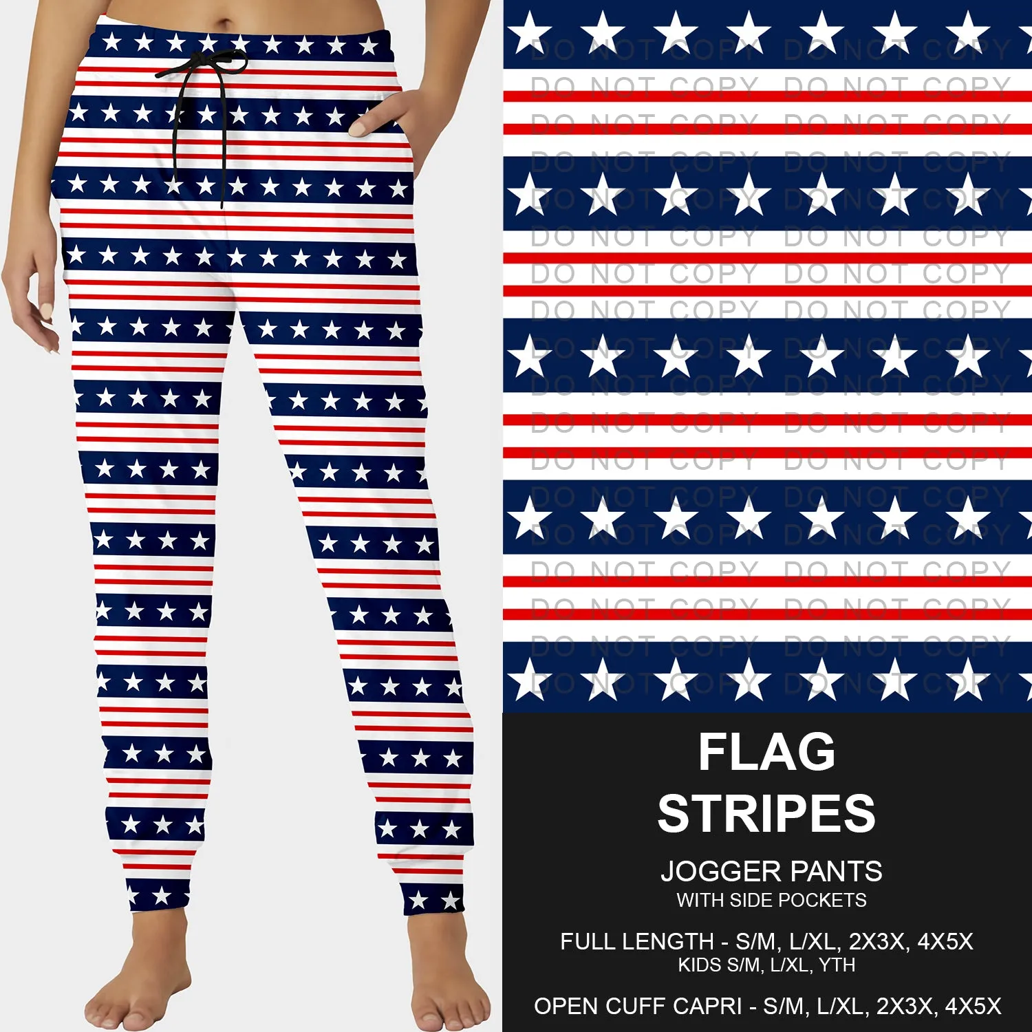 Pre-Order Flag Stripes Joggers (ETA: mid June)