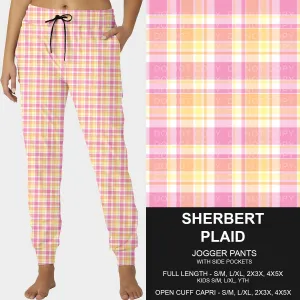 Pre-Order Sherbert Plaid Joggers (ETA: late June)