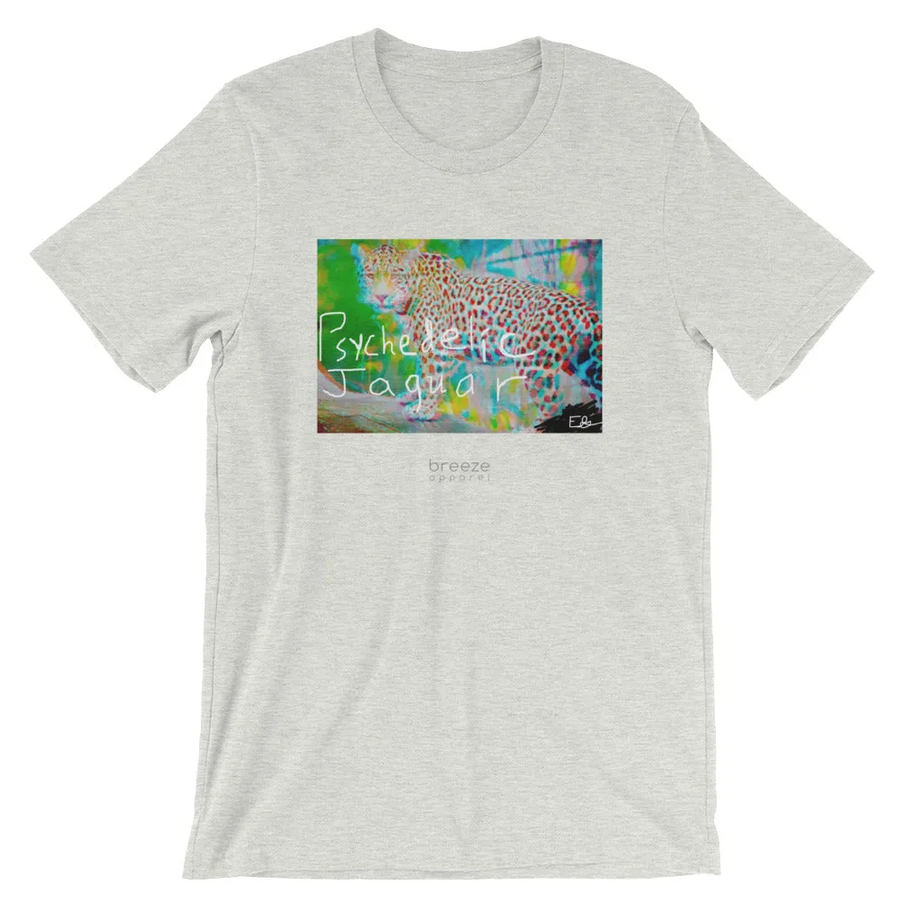 'Psychedelic Jaguar' unisex short-sleeved shirt (20 colors)