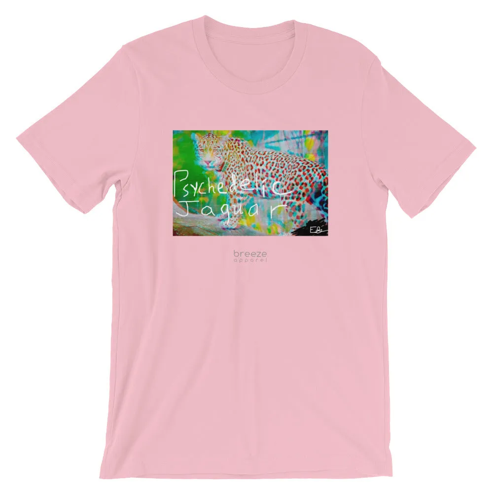 'Psychedelic Jaguar' unisex short-sleeved shirt (20 colors)