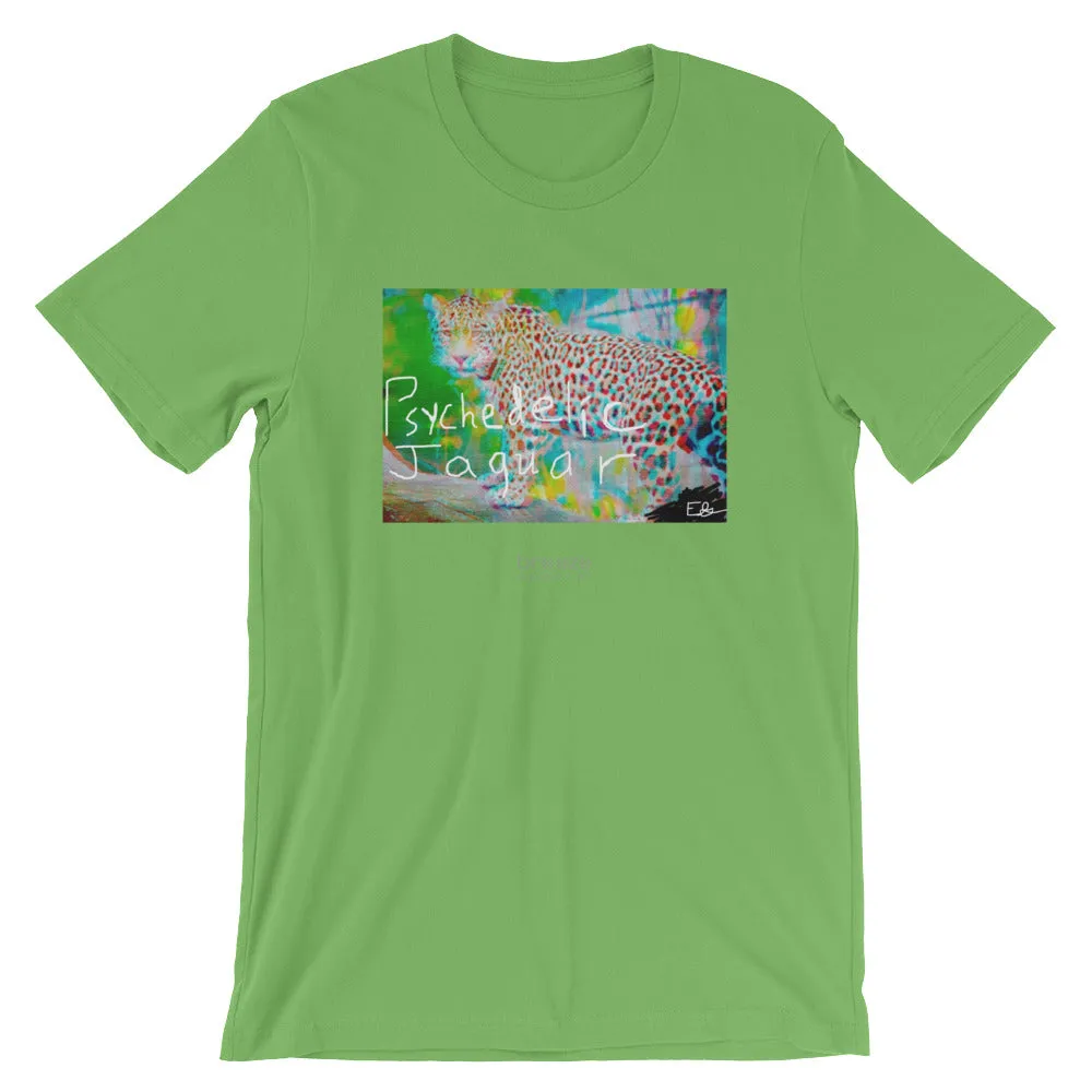 'Psychedelic Jaguar' unisex short-sleeved shirt (20 colors)