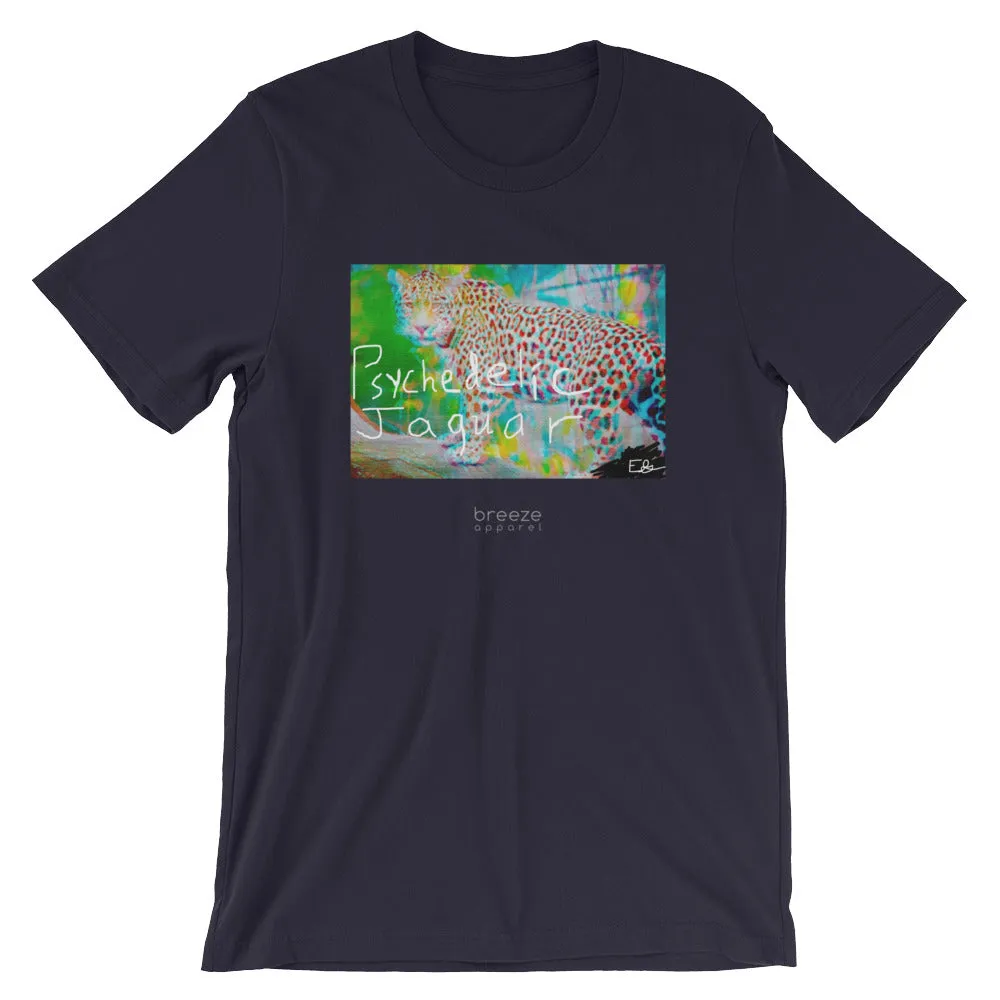 'Psychedelic Jaguar' unisex short-sleeved shirt (20 colors)