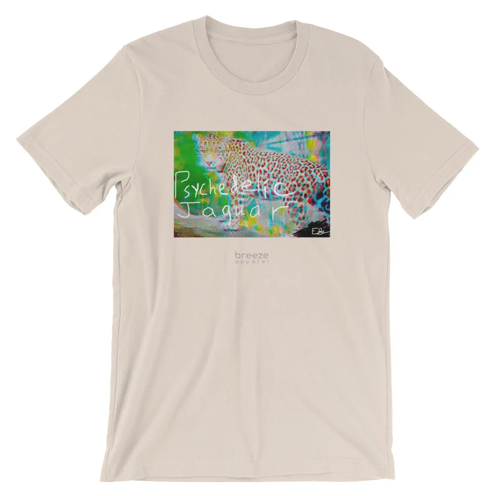 'Psychedelic Jaguar' unisex short-sleeved shirt (20 colors)