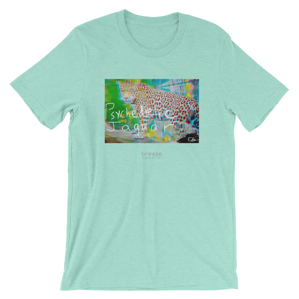'Psychedelic Jaguar' unisex short-sleeved shirt (20 colors)