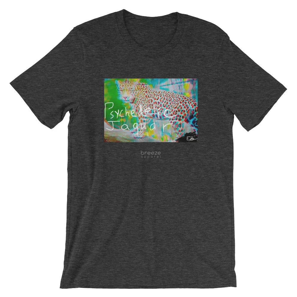 'Psychedelic Jaguar' unisex short-sleeved shirt (20 colors)
