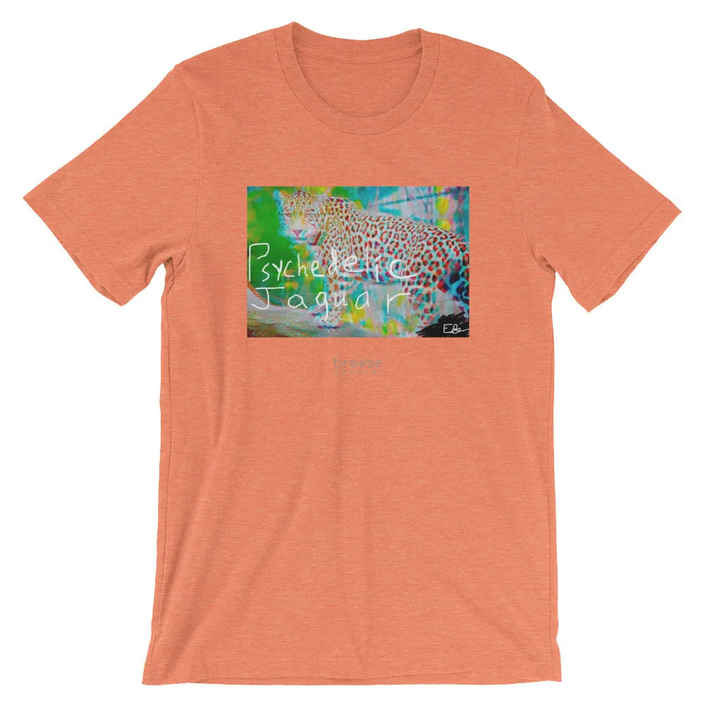 'Psychedelic Jaguar' unisex short-sleeved shirt (20 colors)