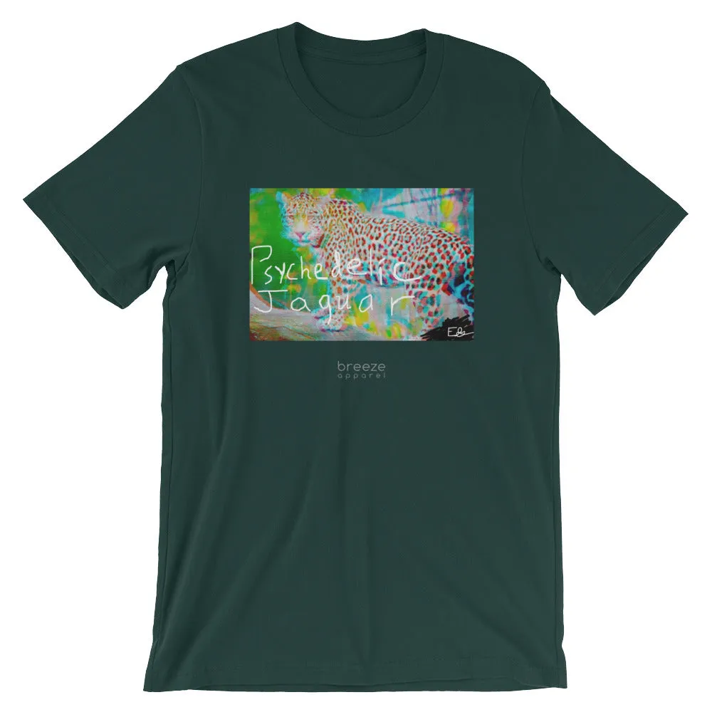 'Psychedelic Jaguar' unisex short-sleeved shirt (20 colors)