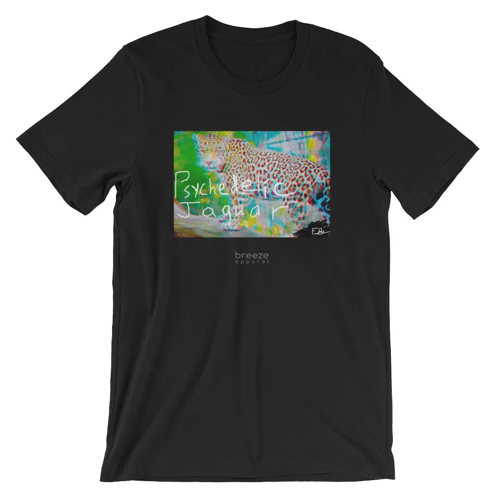 'Psychedelic Jaguar' unisex short-sleeved shirt (20 colors)