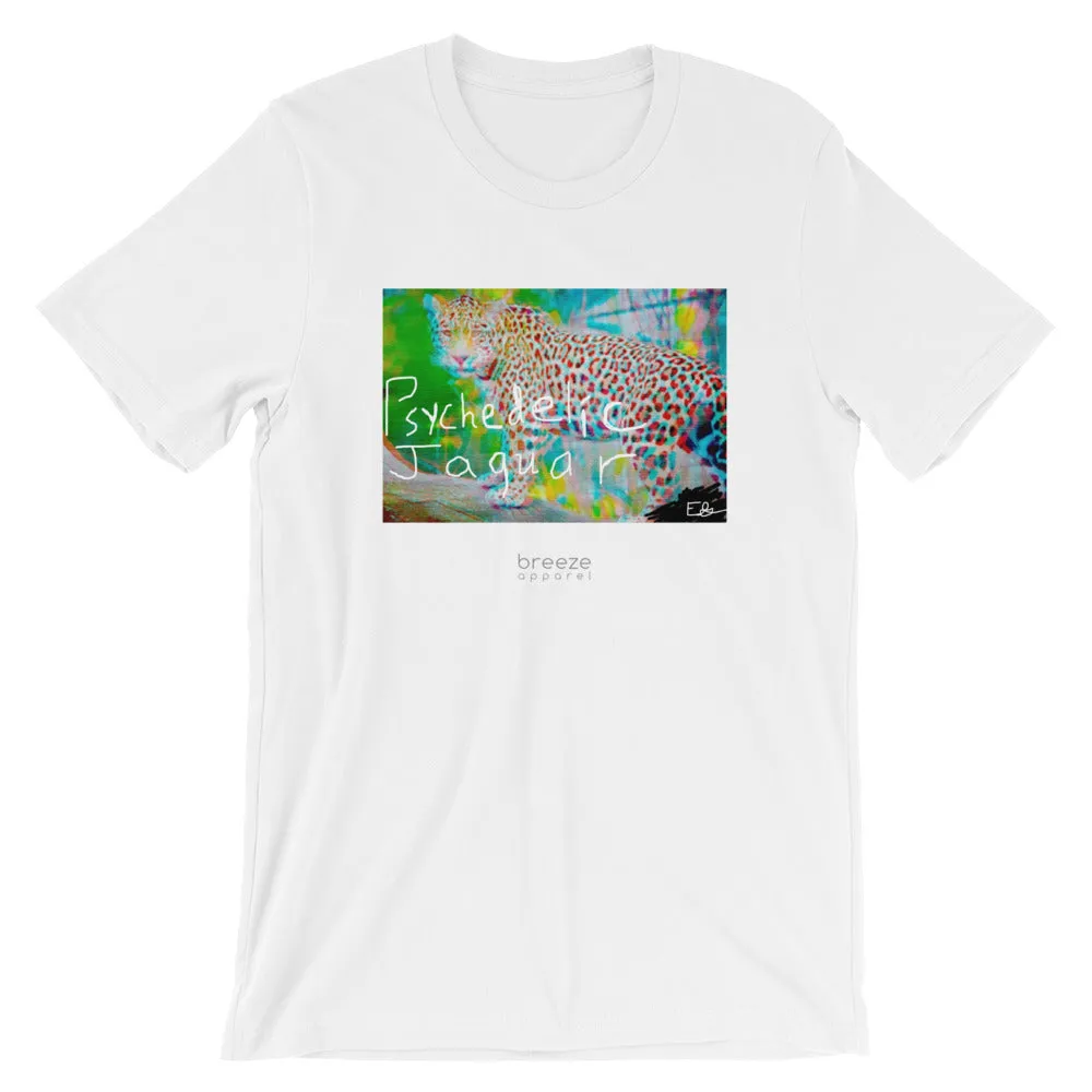 'Psychedelic Jaguar' unisex short-sleeved shirt (20 colors)