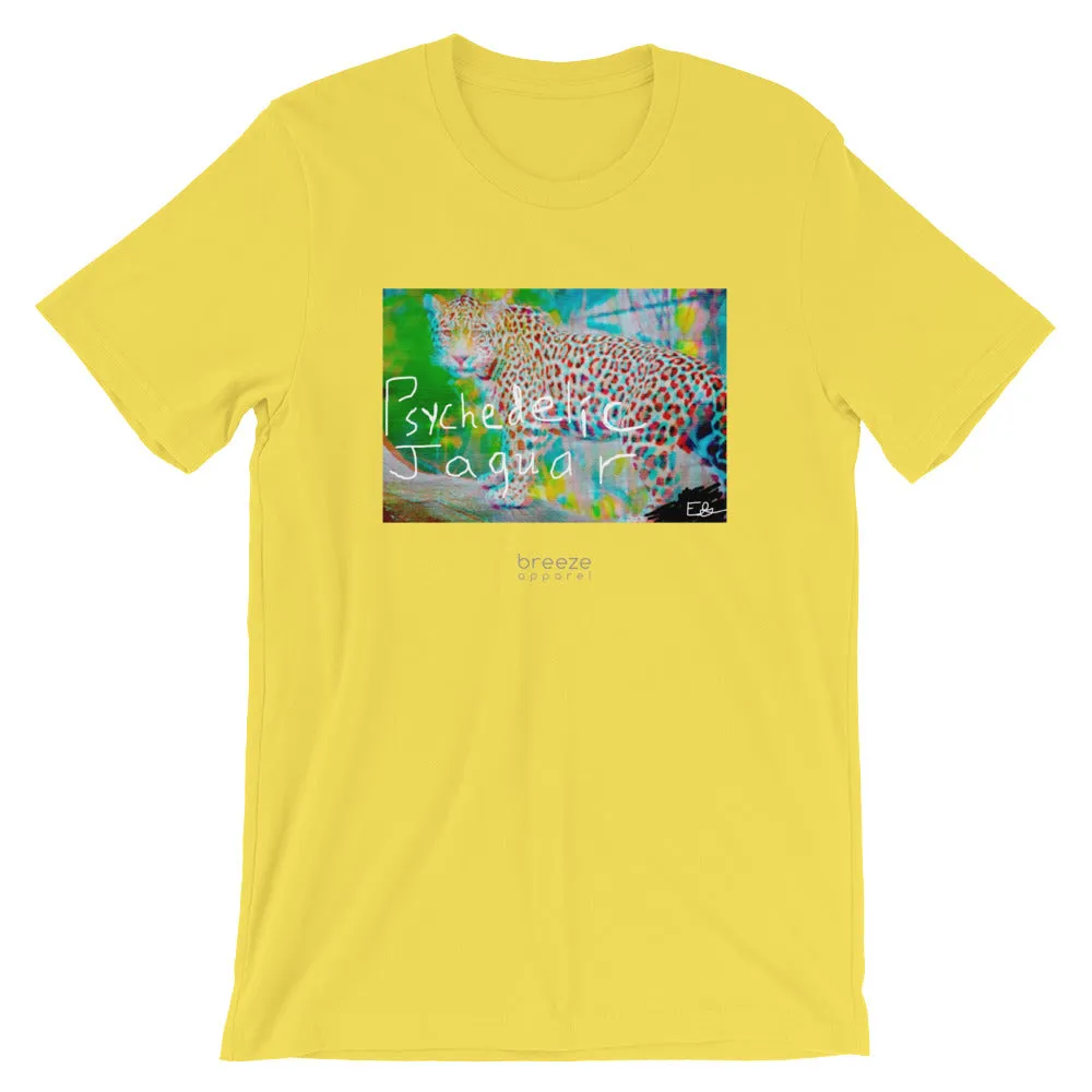 'Psychedelic Jaguar' unisex short-sleeved shirt (20 colors)