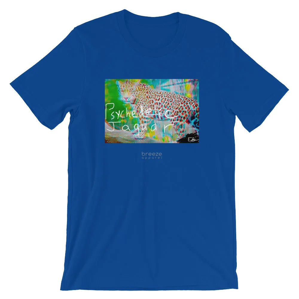 'Psychedelic Jaguar' unisex short-sleeved shirt (20 colors)