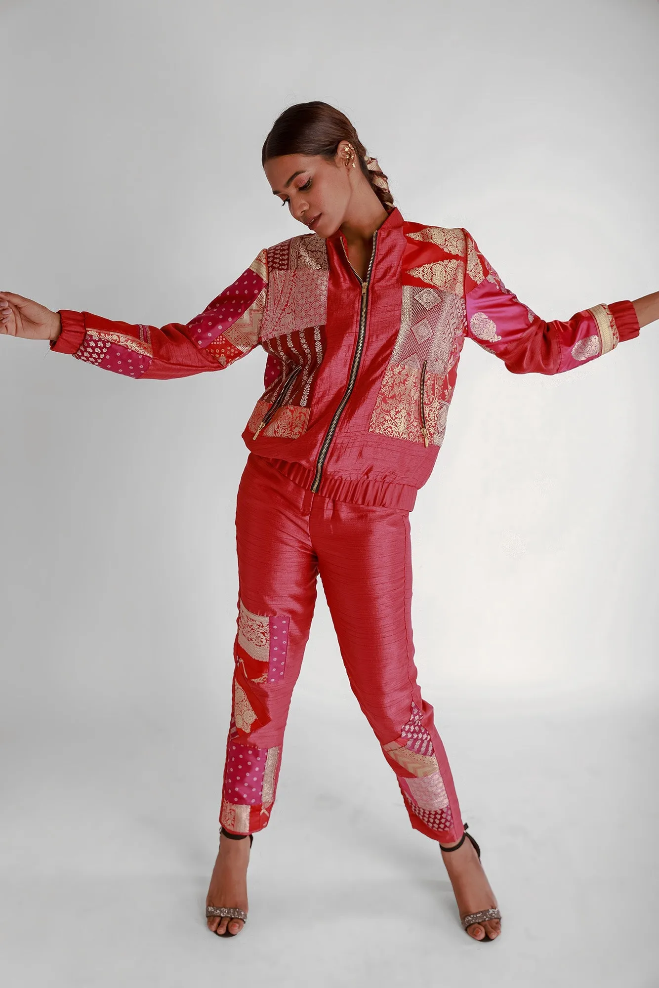 Roma Upcyled Unisex Silk Bomber Jacket 1.0
