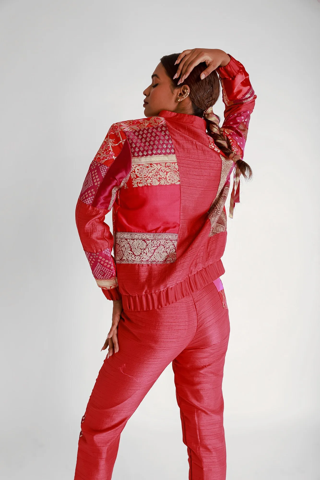 Roma Upcyled Unisex Silk Bomber Jacket 1.0